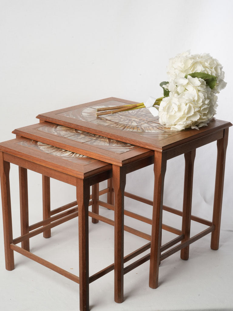 Mid-century modern ceramic top tables