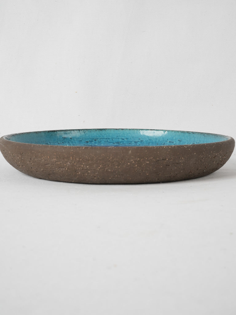 Classic blue eye patterned ceramic plate.