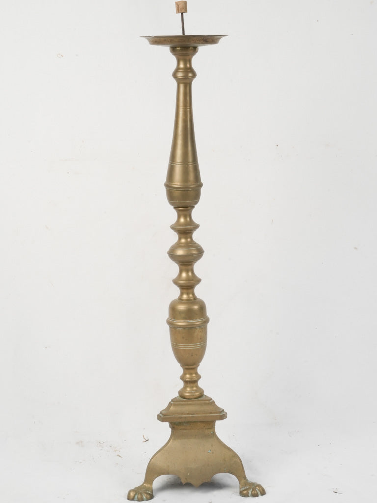 Commanding traditional 19th-century church candlestick
