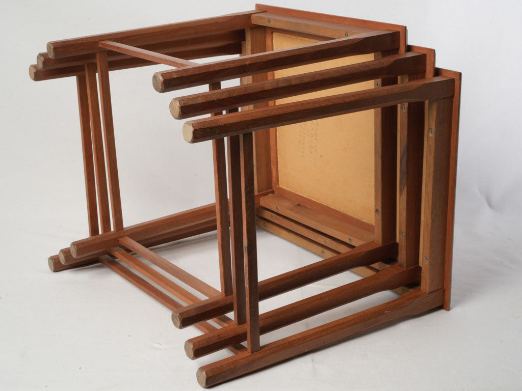 Sophisticated retro tilework tables