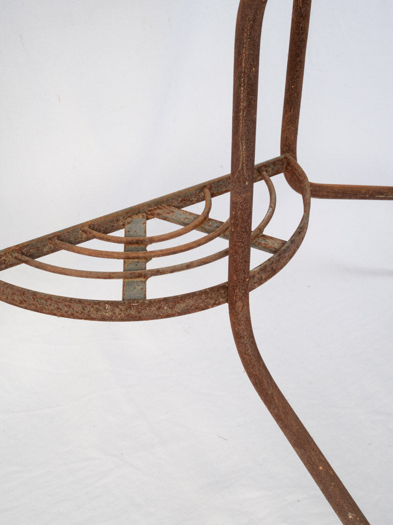 Richly patinaed vintage plant stand