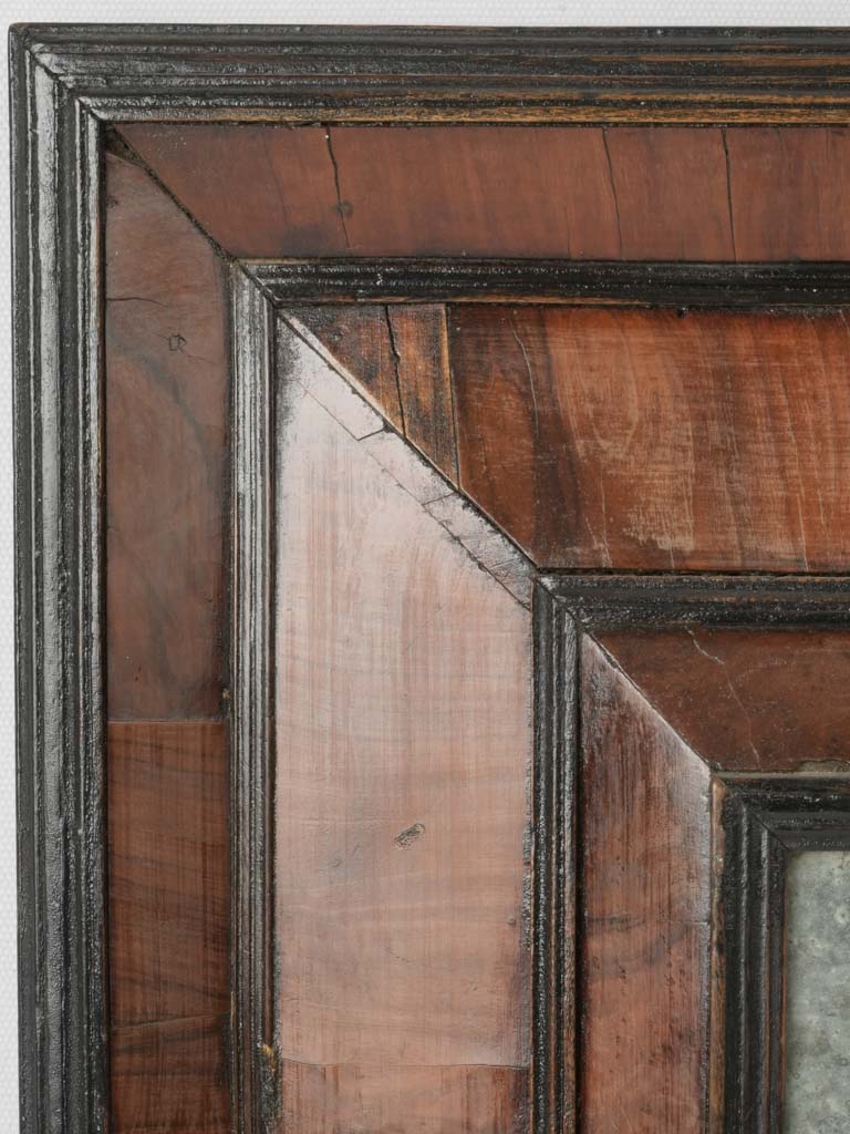 Historic original mercury glass religious mirror
