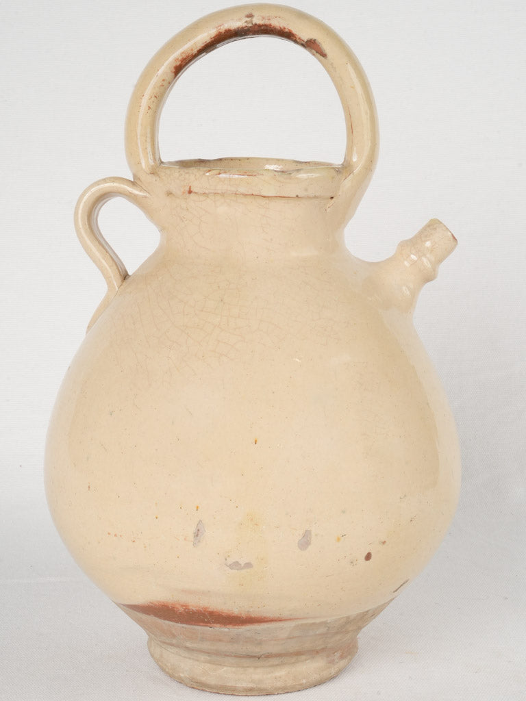 Antique rustic terracotta water pitcher
