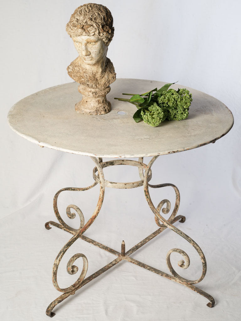 Antique iron garden table