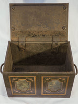 Elegant, 18th-century French iron safe box