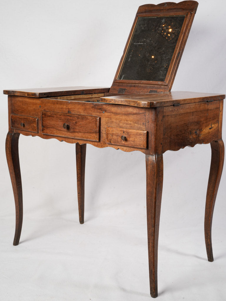 18th-century French cabriole legs coiffeuse