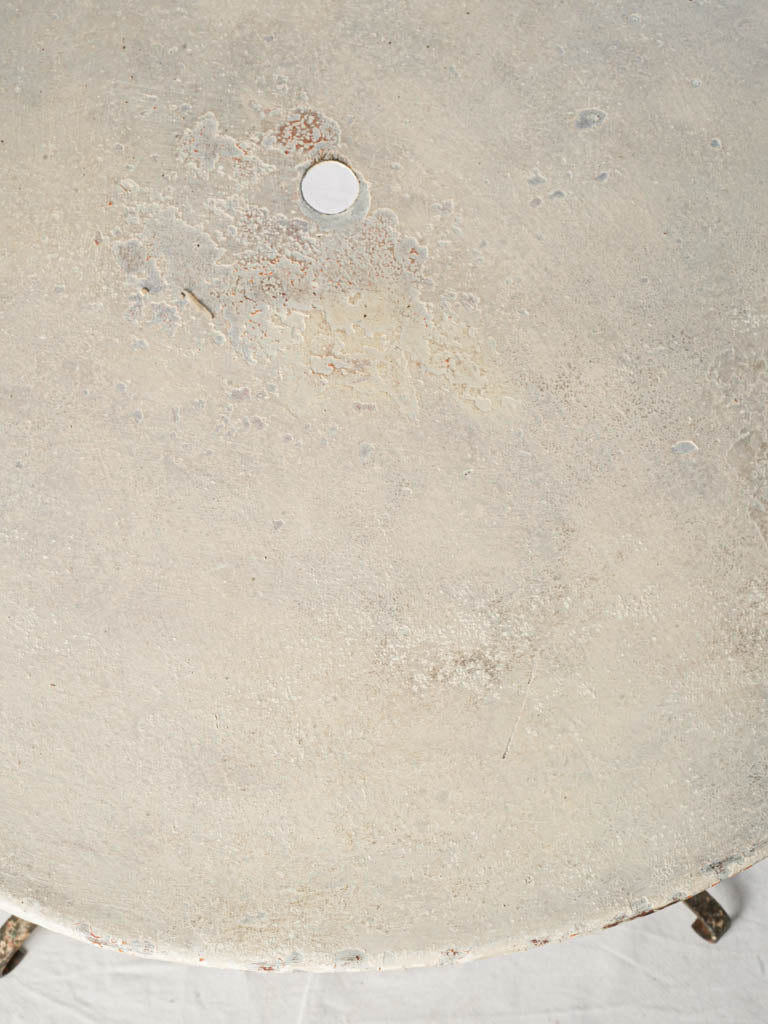 Sculptural iron picnic table