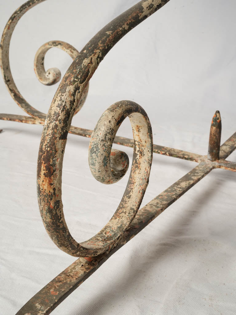 Artistic iron deck table