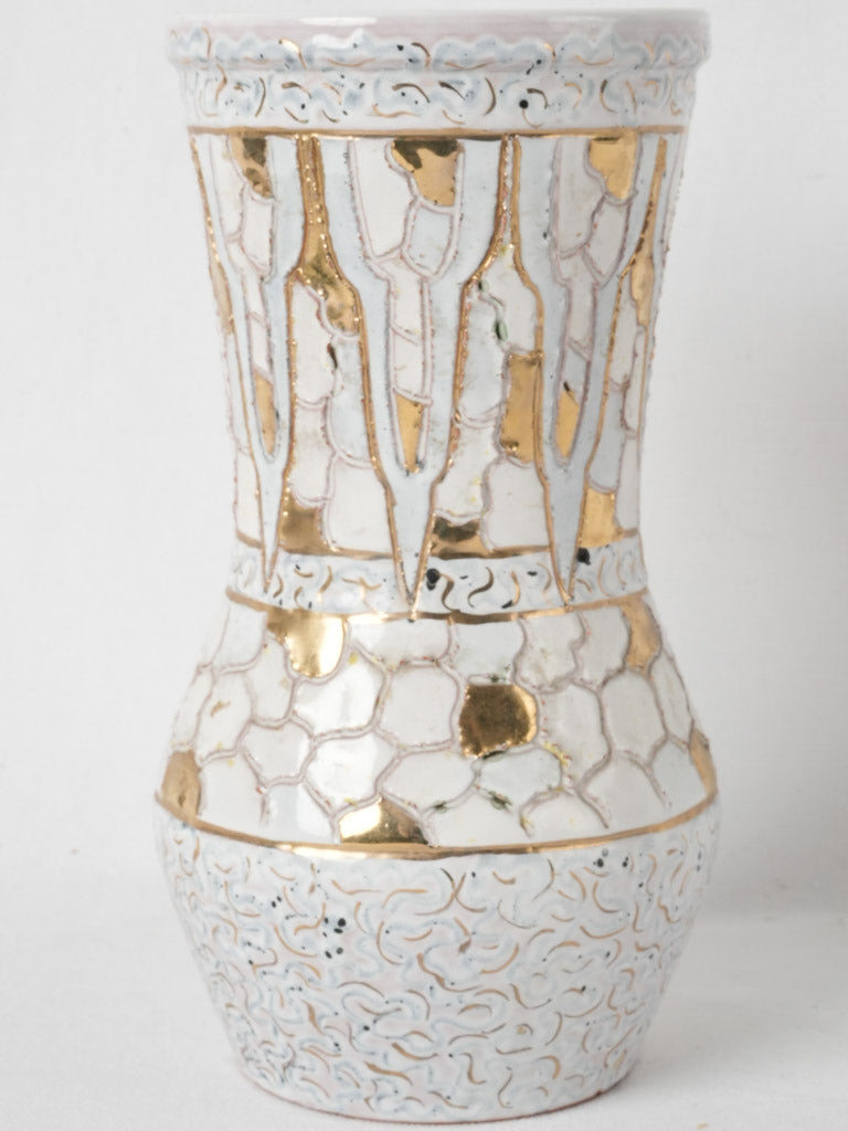 Elegant European pottery vase