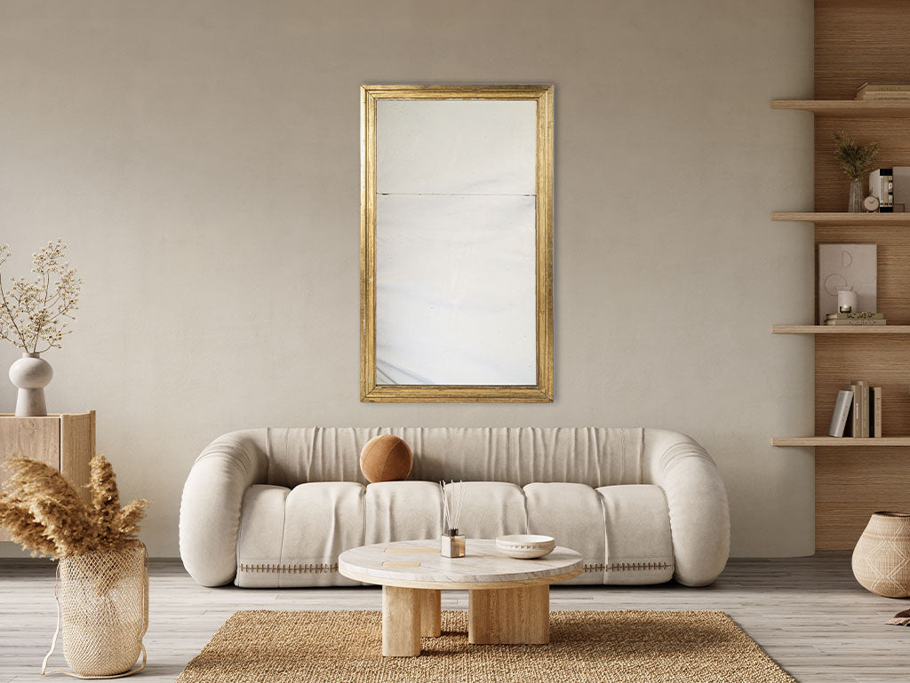 Elegant mercury glass wall decor