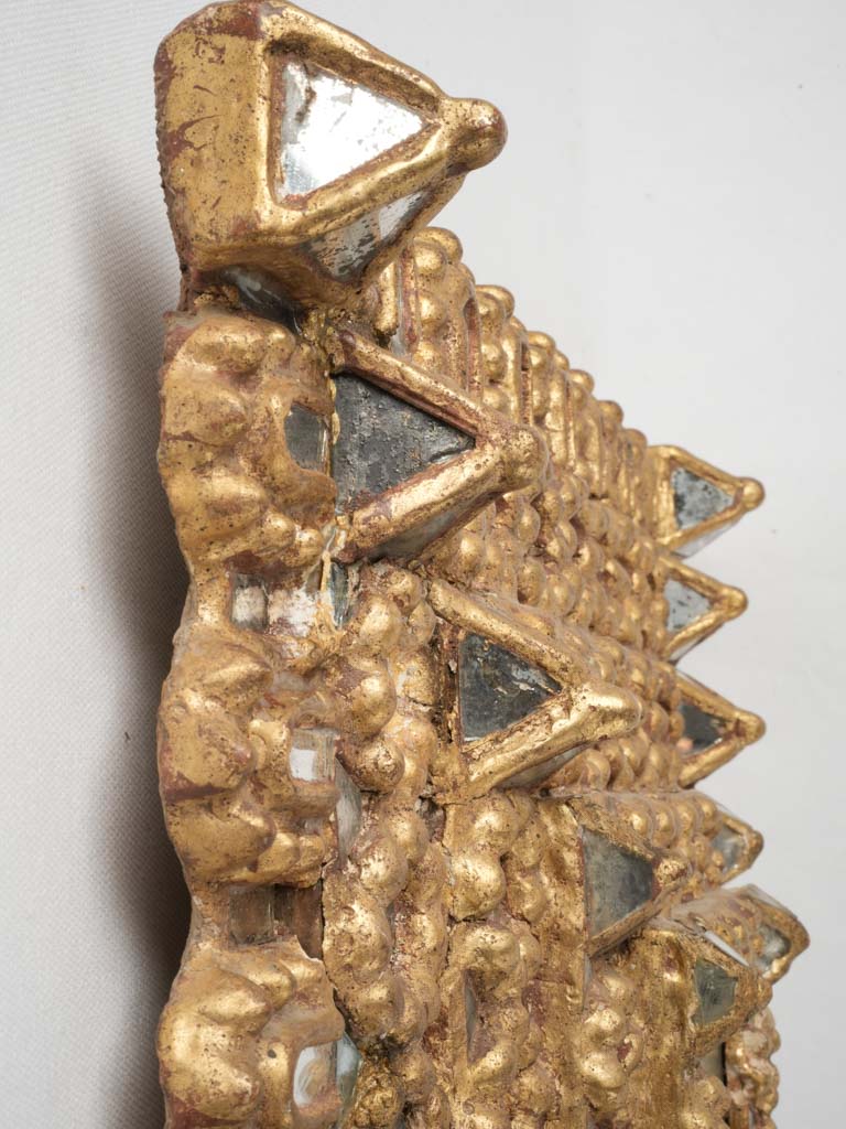 Exquisite Baroque wood gilt angel painting