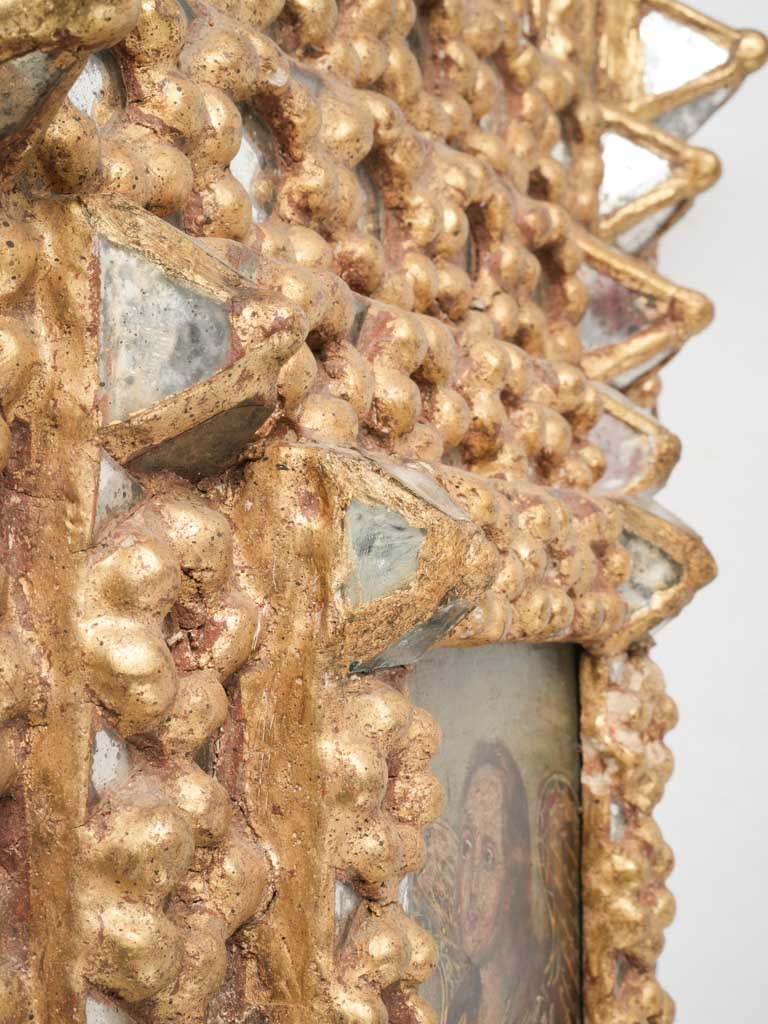 Opulent Cuzco School mirrored masterpiece