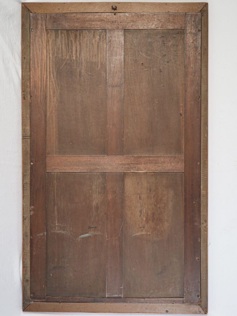 Sophisticated patina giltwood mirror