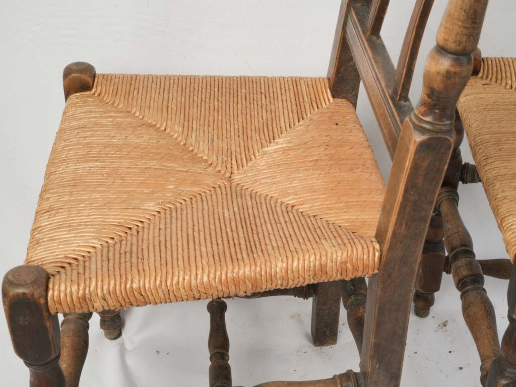 Classic French provincial dining seats