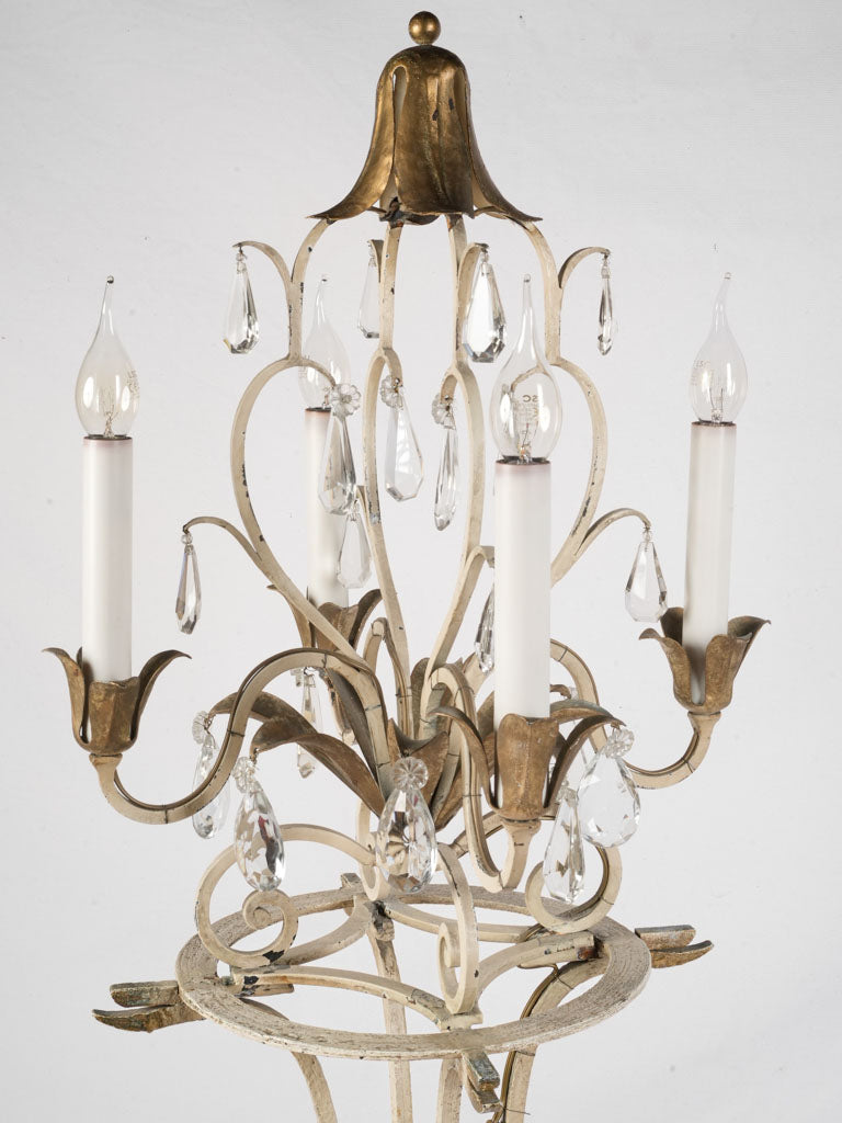 Sculptural baroque candelabra lamp