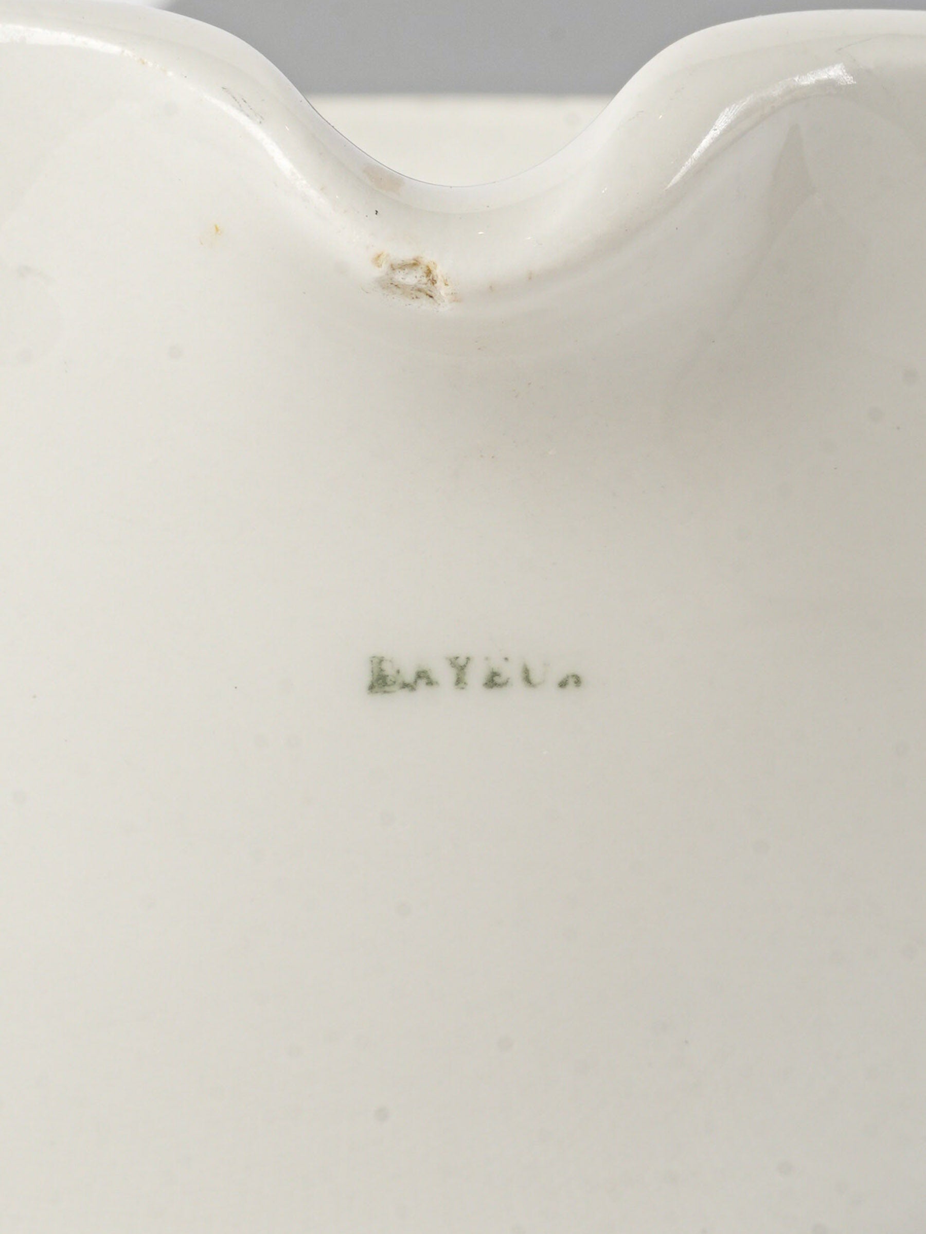 Early 20th-Century Bayeux Ceramic Pharmacy Mortar and Pestle - 7½" diameter