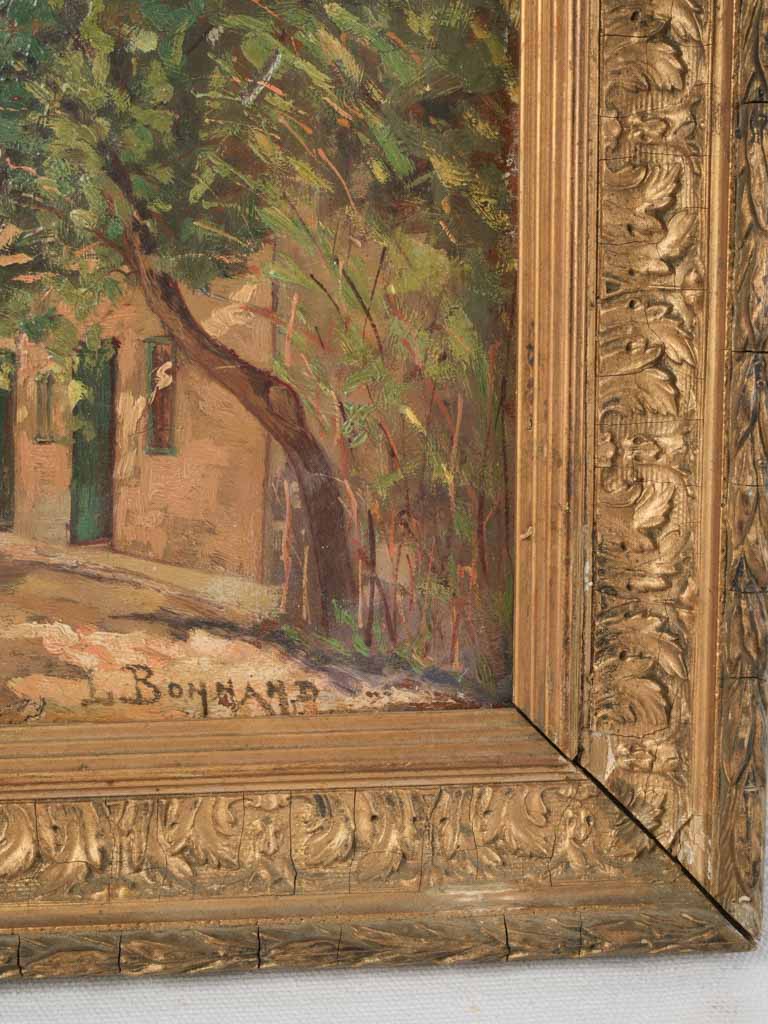 Warm-tone French countryside scene