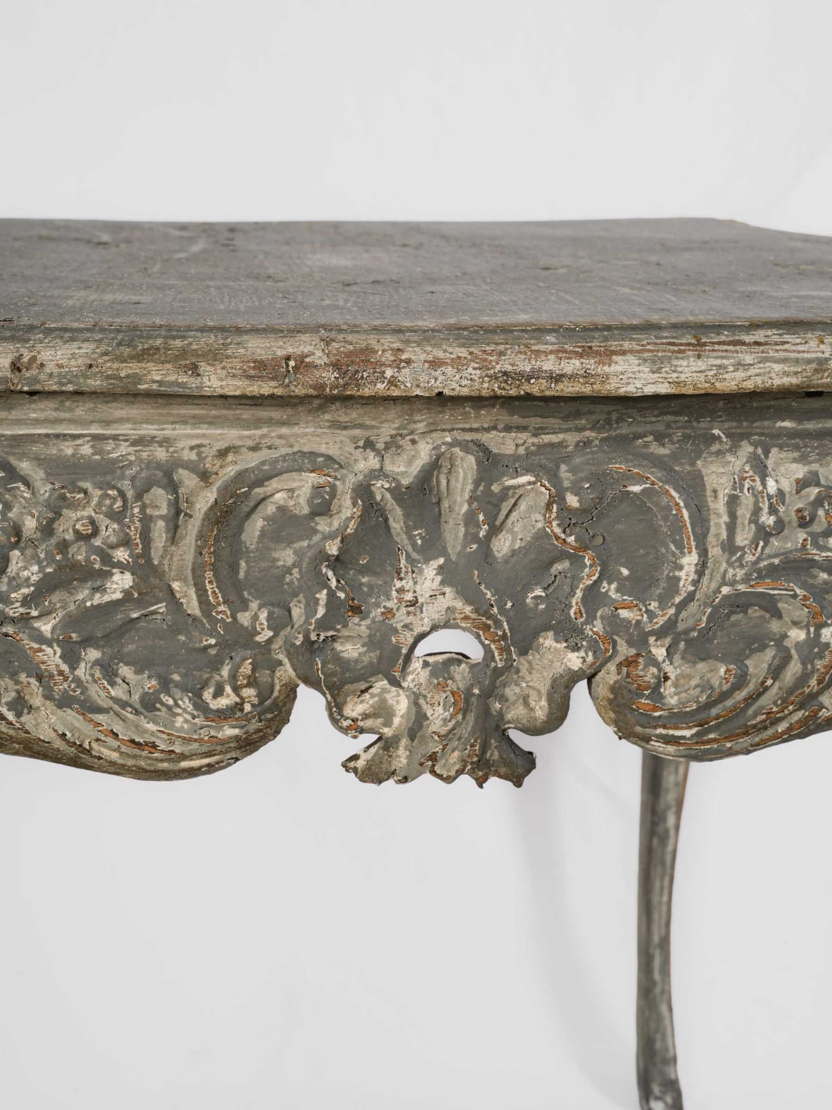 18th-Century French Louis XV Painted Side Table - 27½" x 33"
