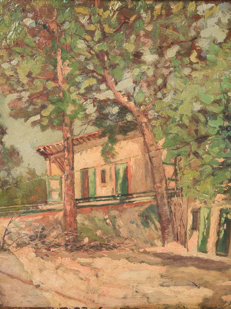 Rustic wooden framed painting