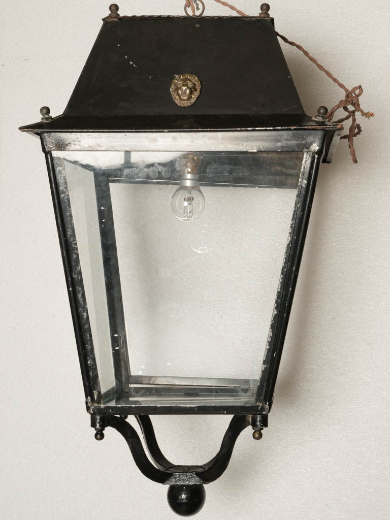 Elegant black lantern fixture