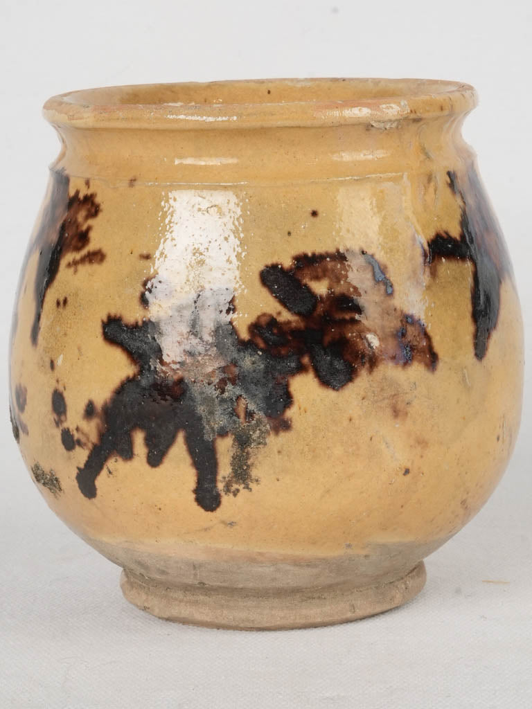 Vintage French rustic ceramic vessel