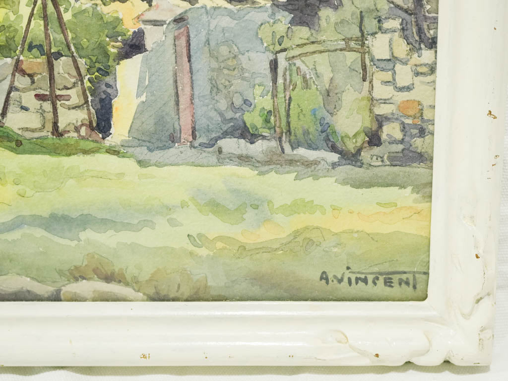 Elegant muted-tone architectural painting