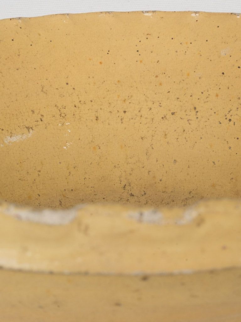 Decorative French clay serving dish