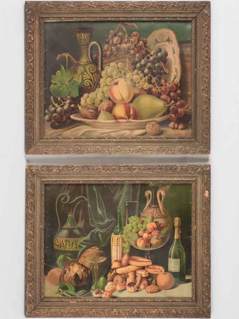 Vintage autumnal fruit chromolithograph print