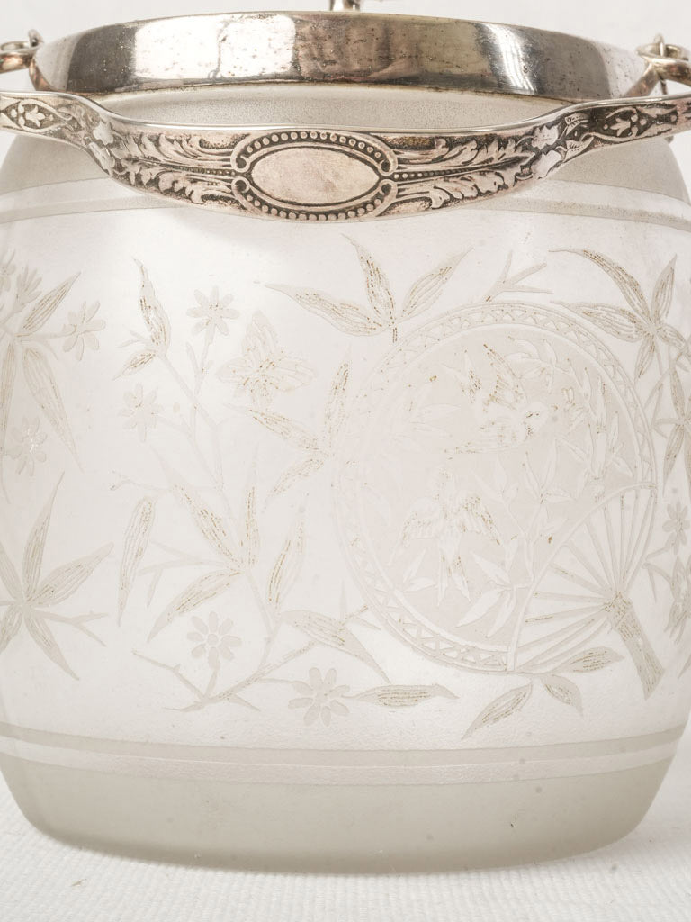 Decorative Edwardian biscuit jar