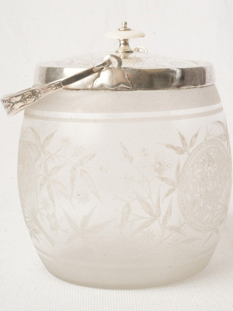 Refined Victorian-style biscuit barrel