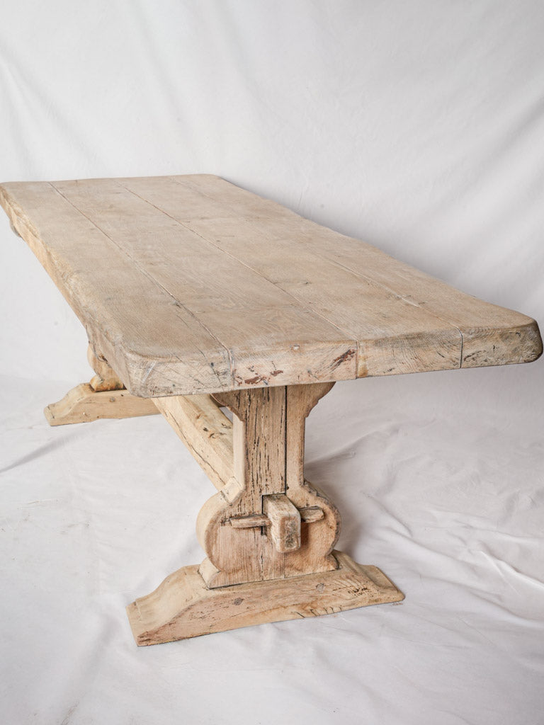 Authentic rustic oak dining table