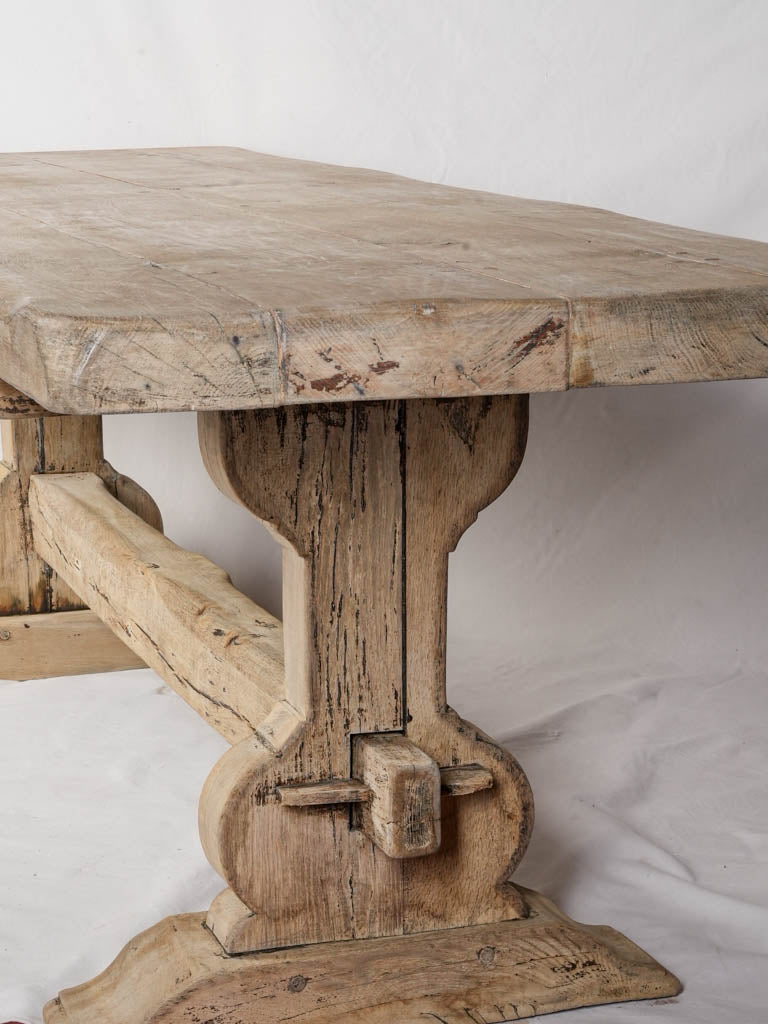 Enduring craftsmanship oak dining table  
