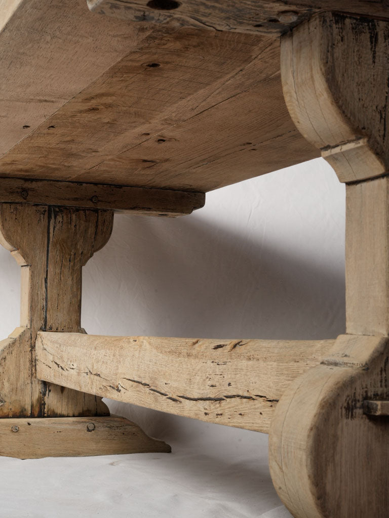 Generous scale oak dining table  