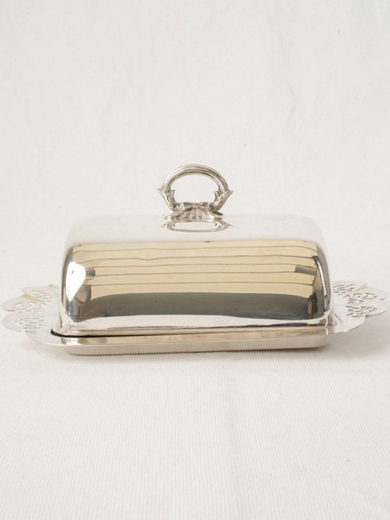 Elegant silver serving piece