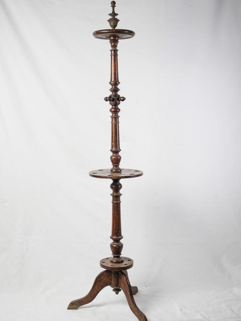 Elegant mahogany walking stick holder