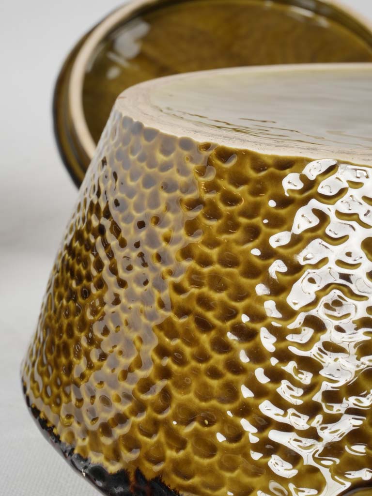 Crafted olive green dinnerware