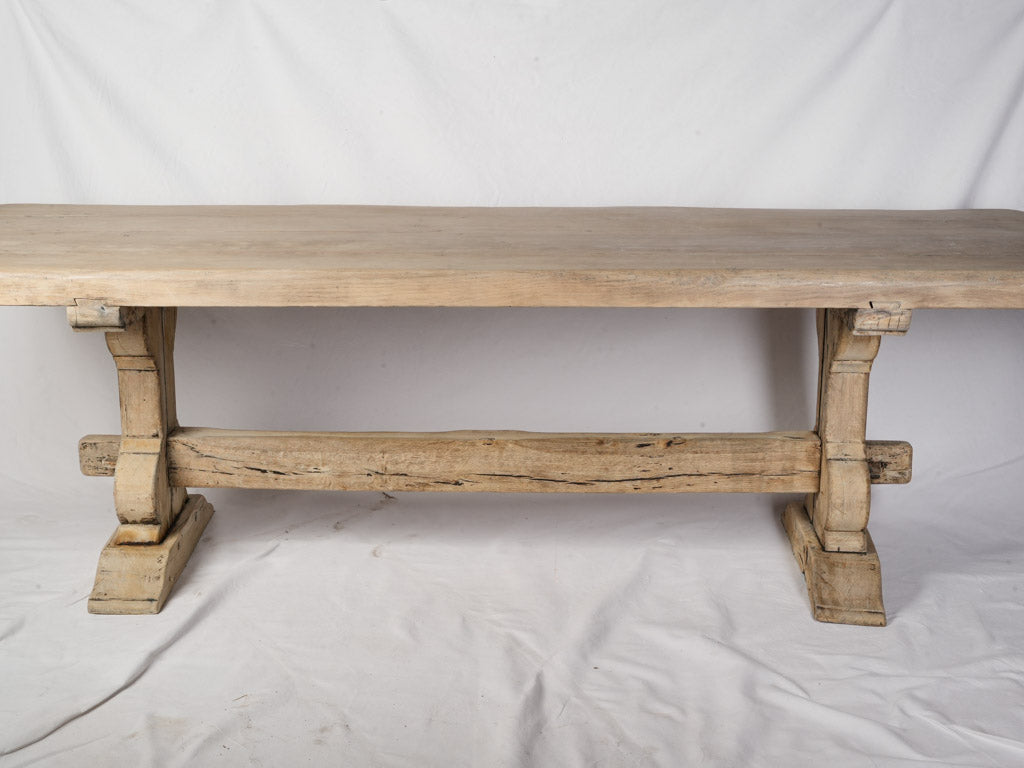 Unique patina oak dining table  