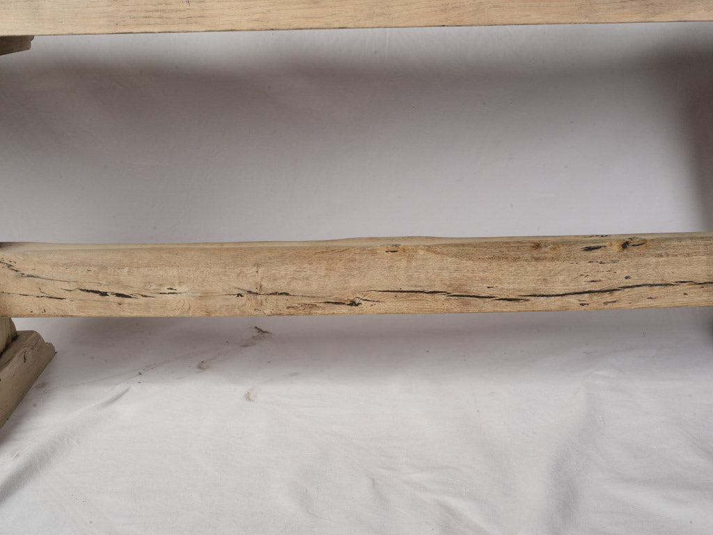 Robust communal oak dining table  