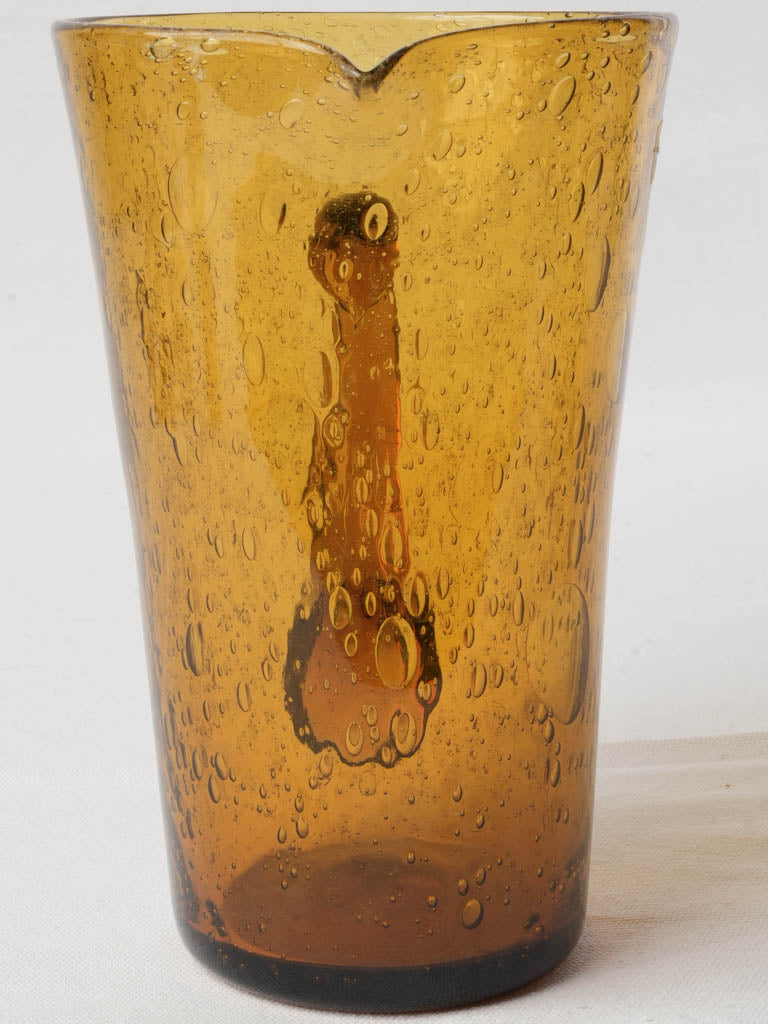 Sunlit amber hue pitcher