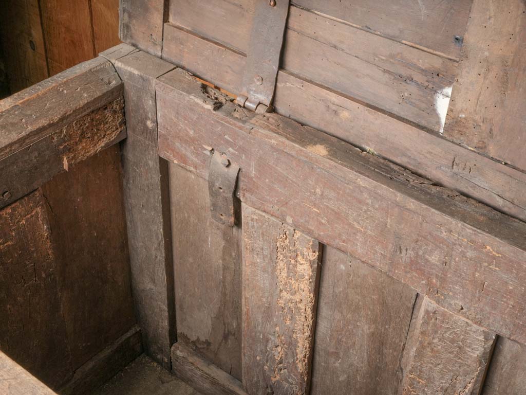 Rustic French Mountain Chest w/ Carved Folk Motifs c.1800 - 26" x 45"