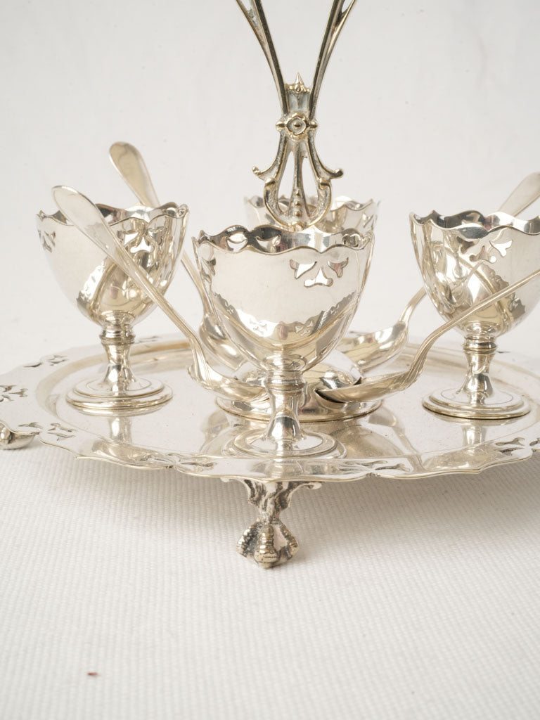 Timeless matched spoon egg set