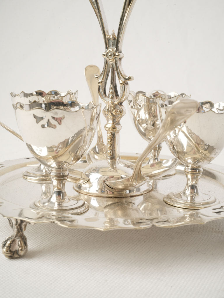 Charming pierced motif egg stand