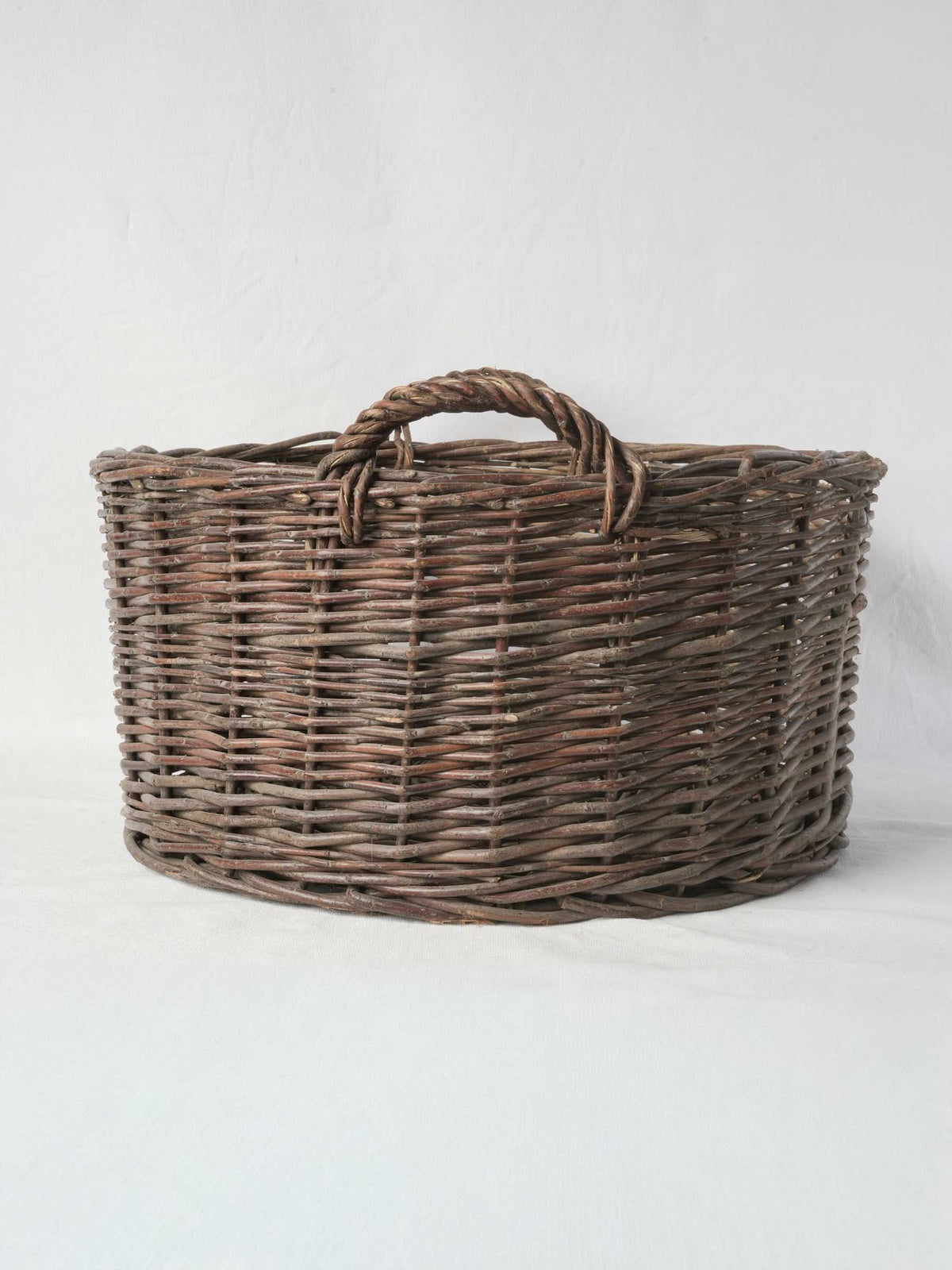 Charming rustic handles wicker basket