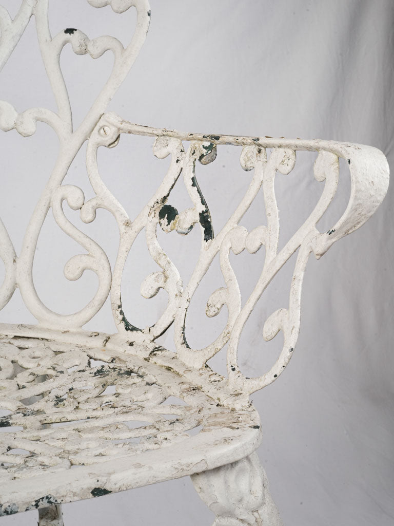 Decorative flexible cast aluminum bench  