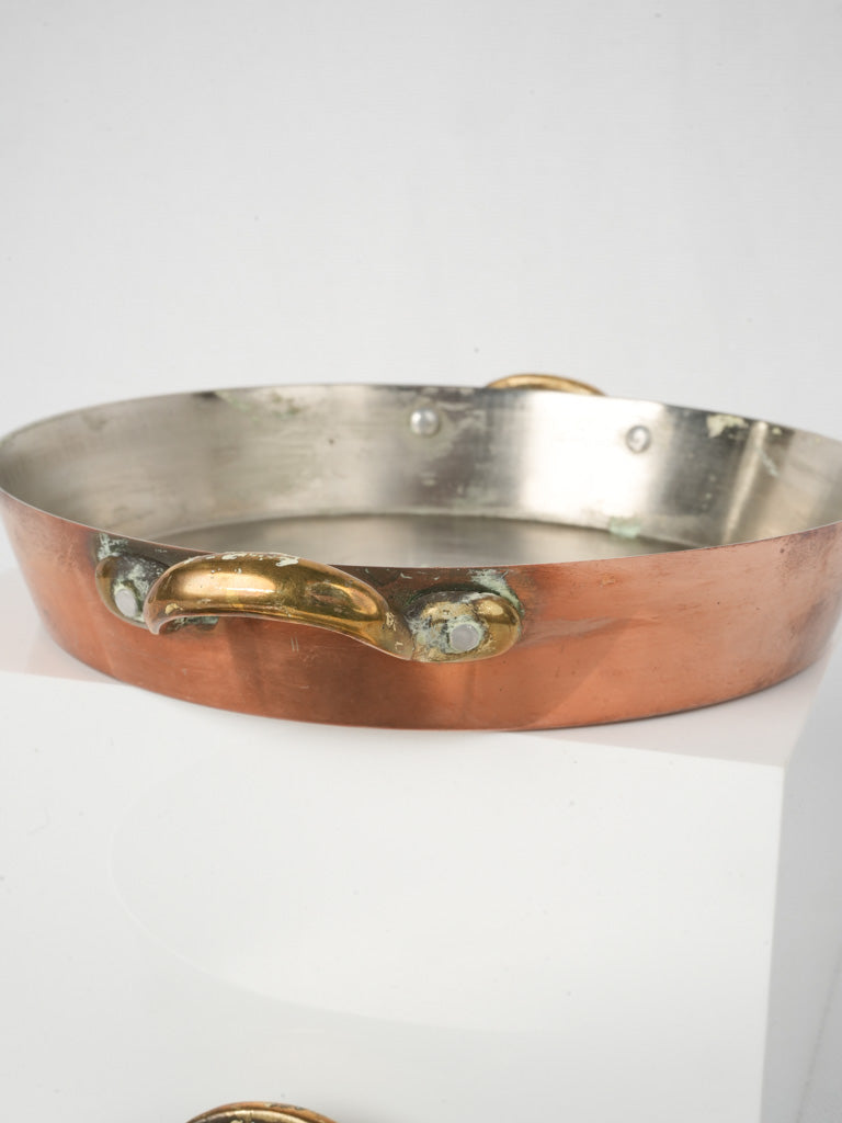 Authentic French-style copper cookware