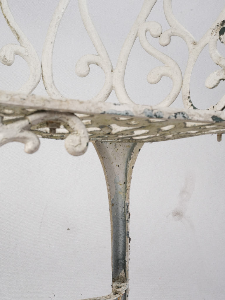 Intricate scrollwork lightweight garden bench  