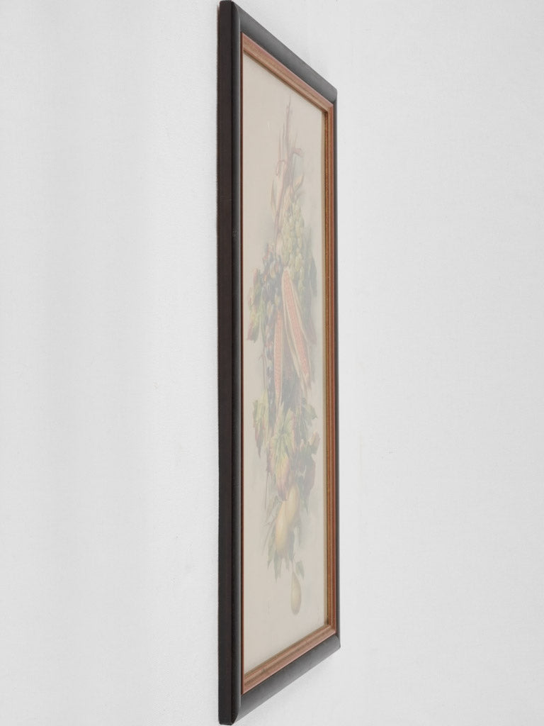 Timeless color-rich botanical lithograph