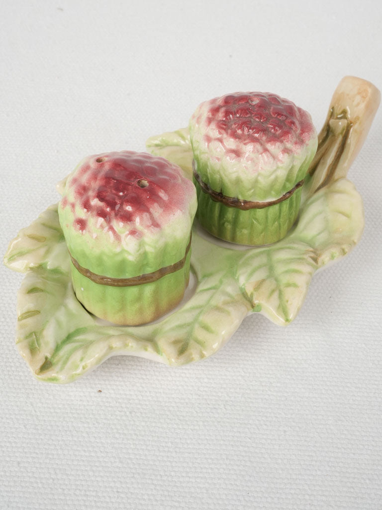 Vintage Asparagus Salt Shaker Set