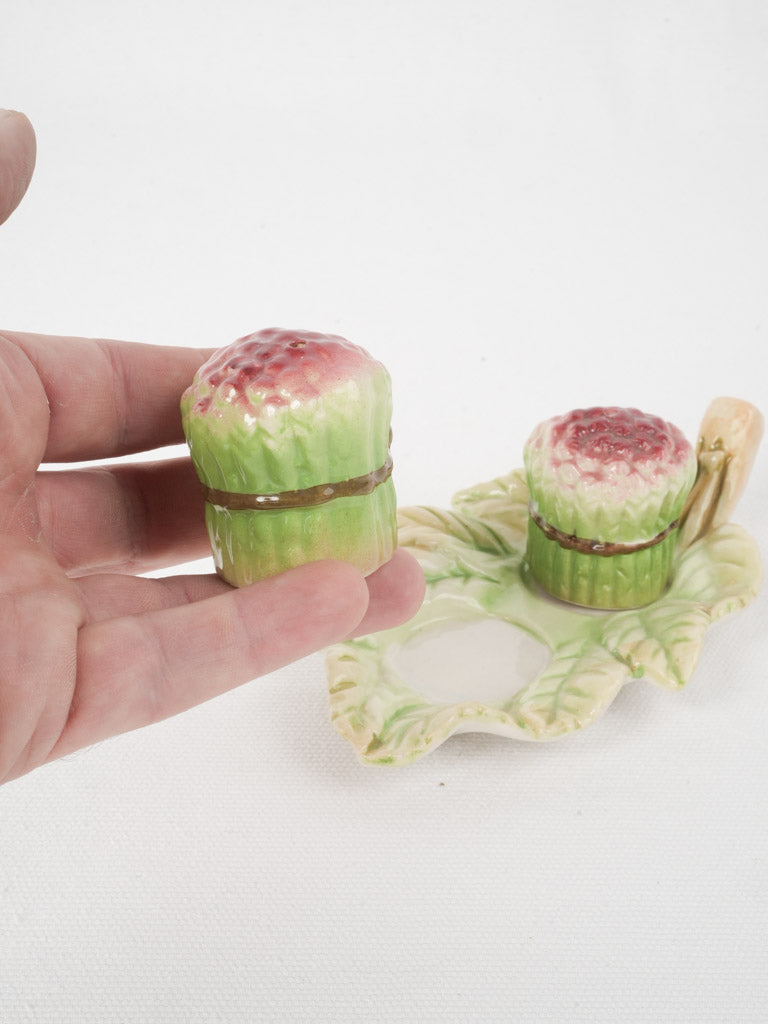 French Rustic Leaf Tray Set