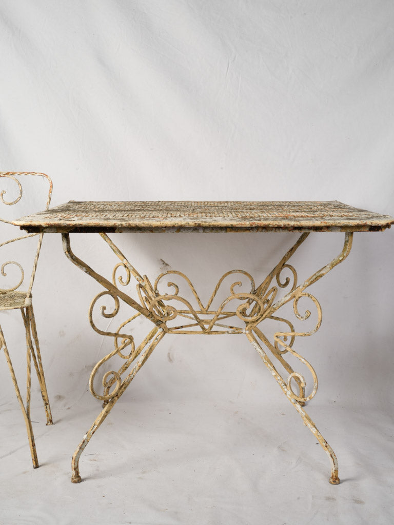 Rustic French outdoor furniture set